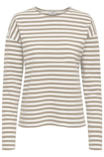 Jacqueline de Yong JDYISA L/S TOP JRS DIA 15366322 Cloud Dancer/HUMUS