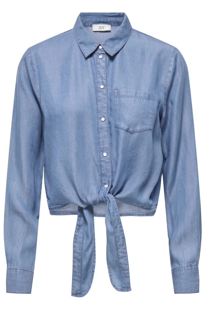 Jacqueline de Yong blauwe dames blouse | Vooraanzicht