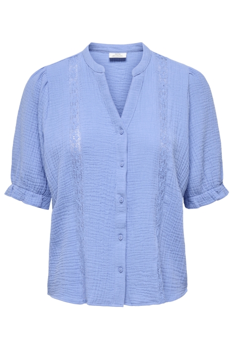 Jacqueline de Yong blauwe dames blouse | Vooraanzicht