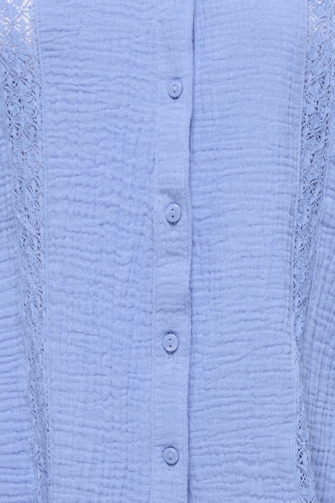 Jacqueline de Yong blauwe dames blouse | Close up