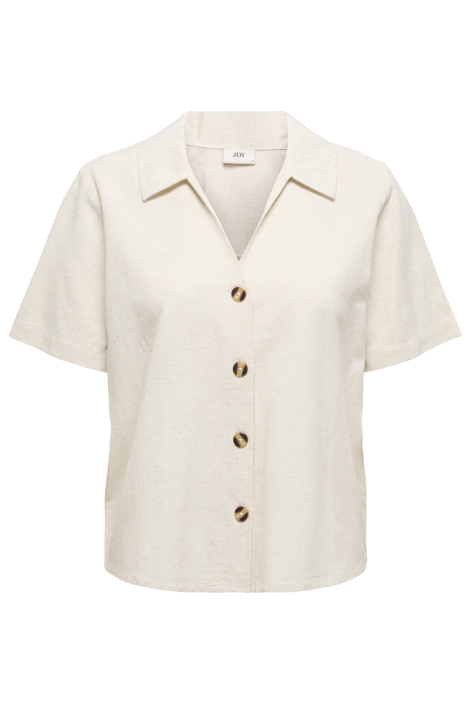 Jacqueline de Yong beige dames blouse | Vooraanzicht