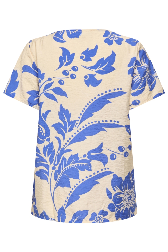 Jacqueline de Yong beige dames t-shirt | Achteraanzicht