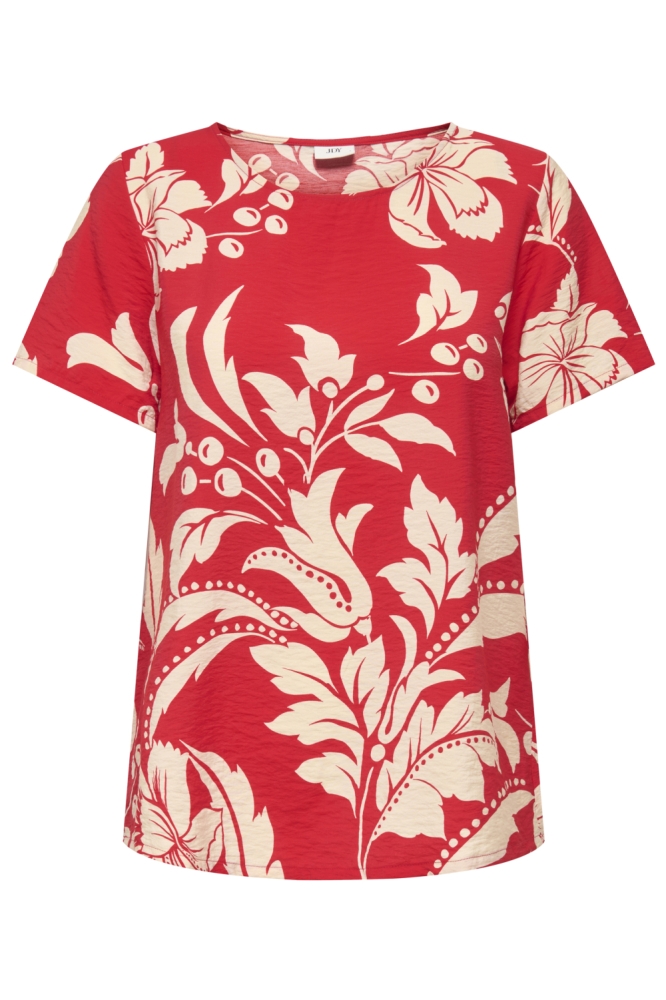 Jacqueline de Yong rode dames t-shirt | Vooraanzicht