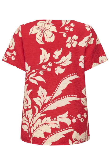 Jacqueline de Yong rode dames t-shirt | Achteraanzicht