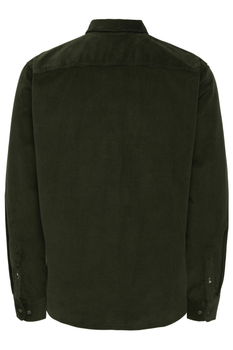 Only & Sons groene heren overhemd | Achteraanzicht
