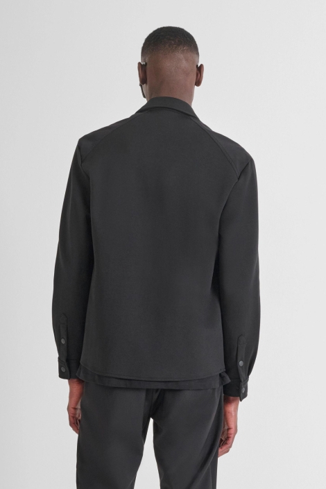 Antony Morato zwarte heren overhemd | Model achteraanzicht