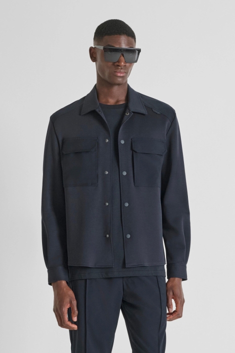 Antony Morato blauwe heren overhemd | Model vooraanzicht