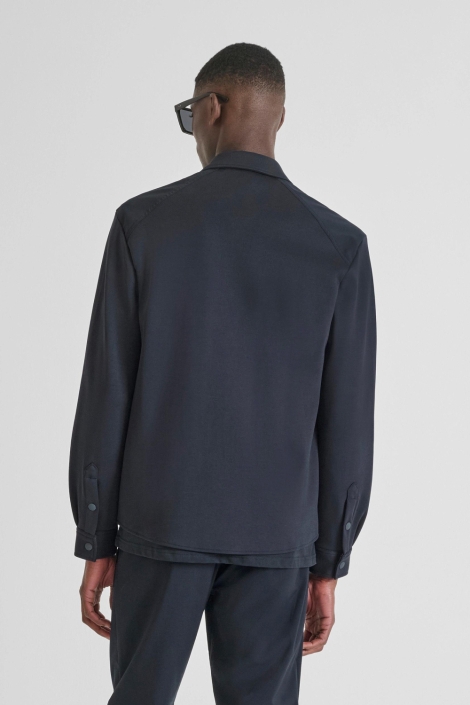 Antony Morato blauwe heren overhemd | Model achteraanzicht