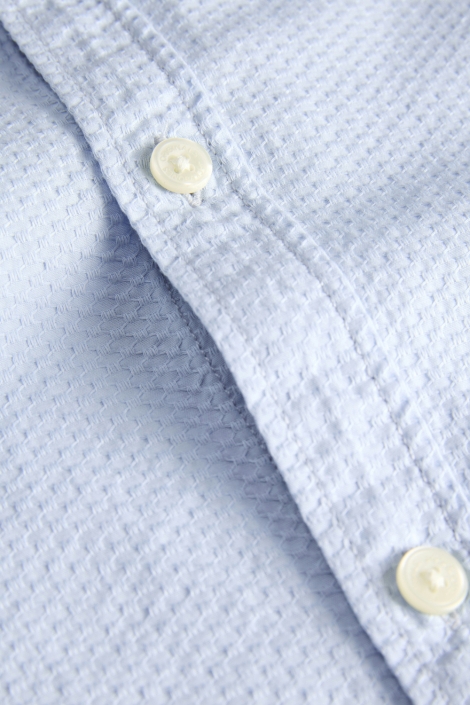 Jack & Jones blauwe heren overhemd | Close up