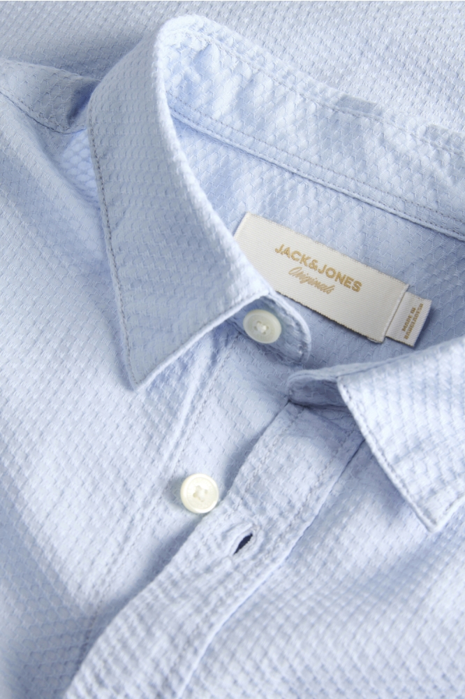 Jack & Jones blauwe heren overhemd | Kleurstaal