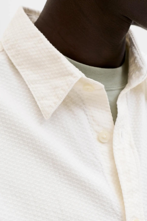 Jack & Jones beige heren overhemd | Close up