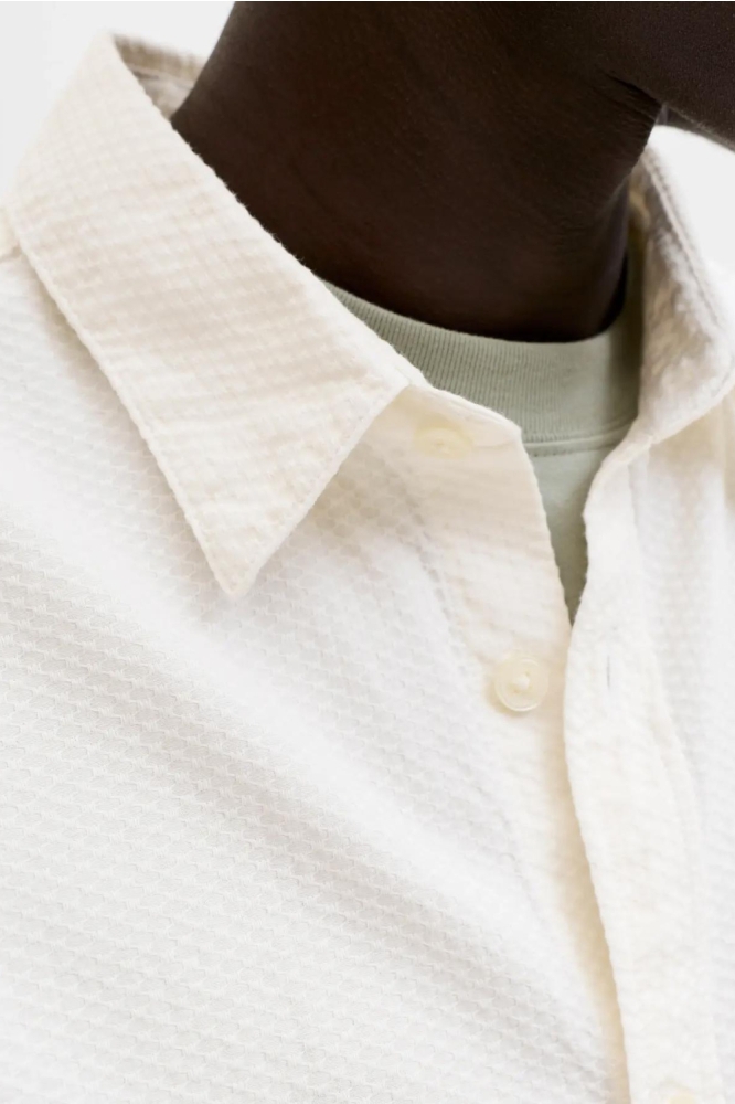 Jack & Jones beige heren overhemd | Close up