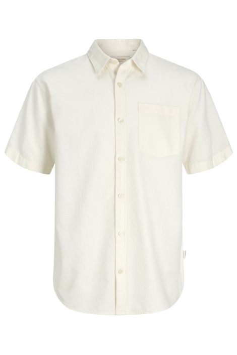 Jack & Jones beige heren overhemd | Vooraanzicht