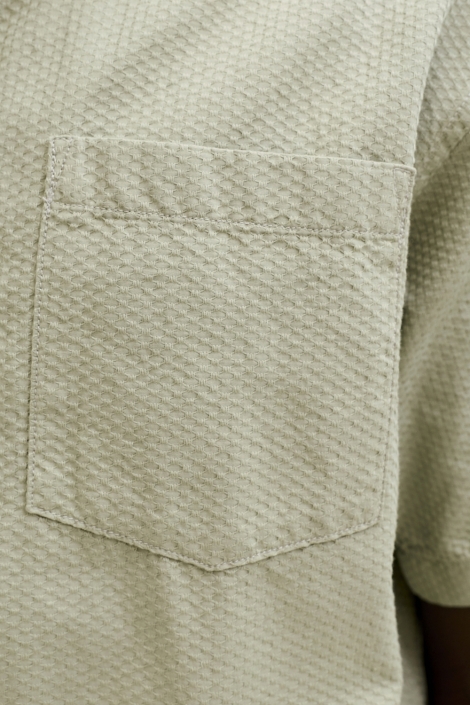 Jack & Jones groene heren overhemd | Close up