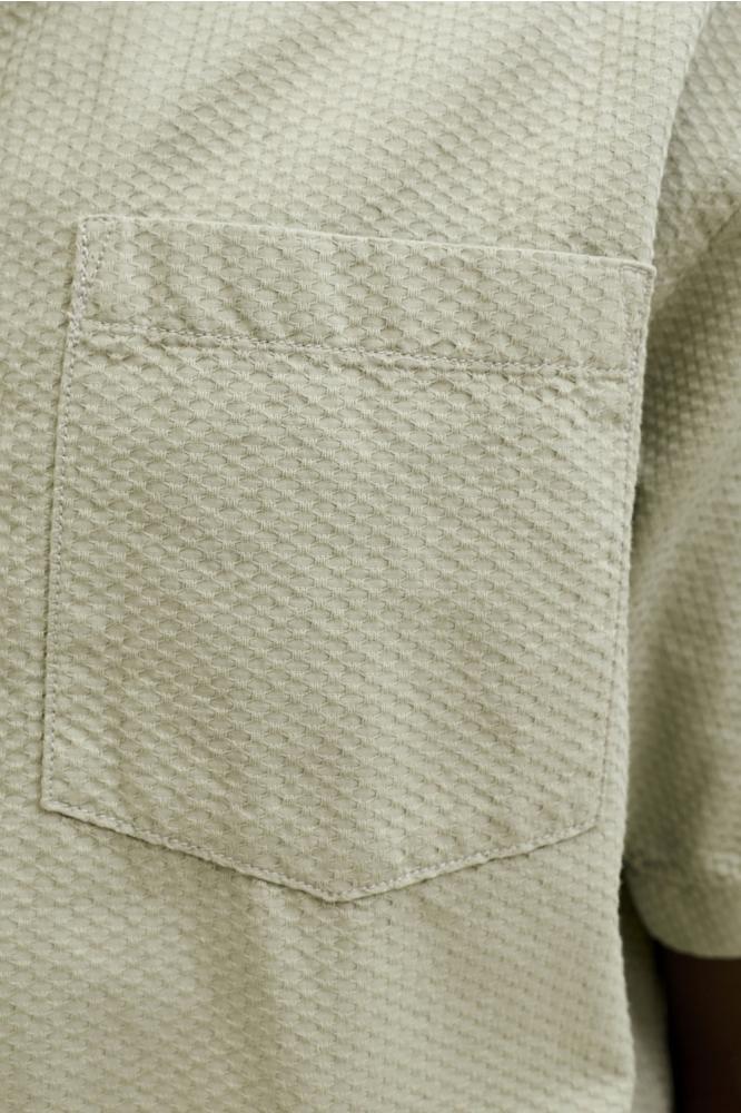 Jack & Jones groene heren overhemd | Close up