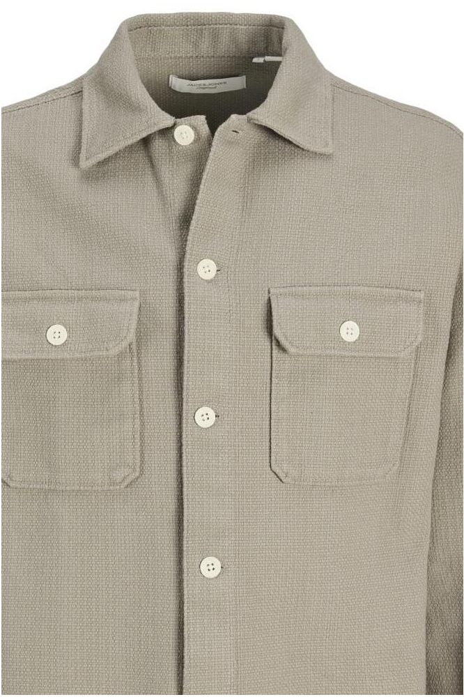 Jack & Jones beige heren overhemd | Close up