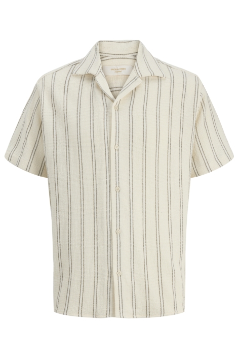 Jack & Jones beige heren overhemd | Vooraanzicht