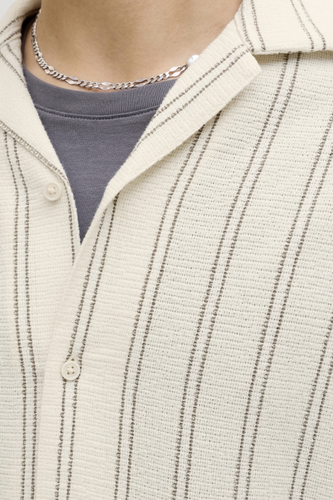Jack & Jones beige heren overhemd | Kleurstaal