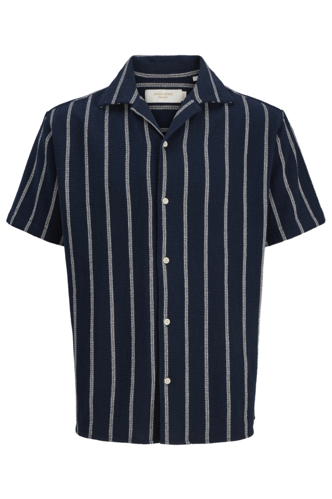 Jack & Jones blauwe heren overhemd | Vooraanzicht