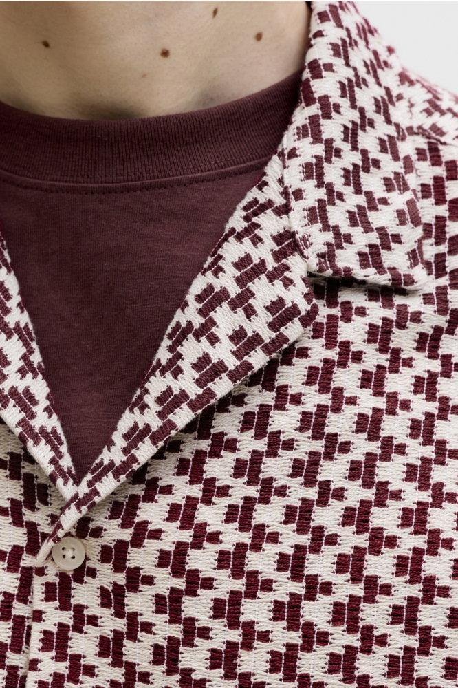 Jack & Jones bordeaux heren overhemd | Unique Selling Point