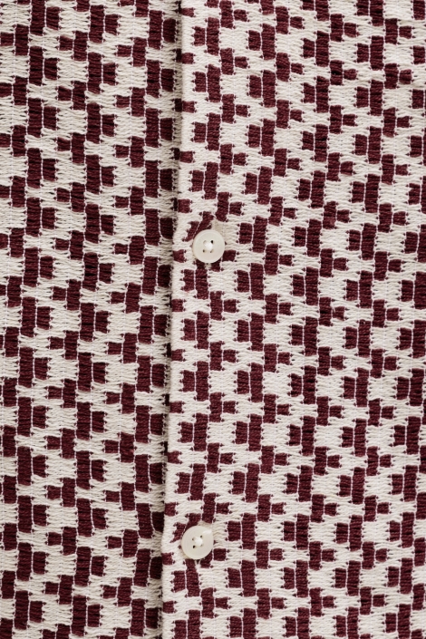 Jack & Jones bordeaux heren overhemd | Kleurstaal