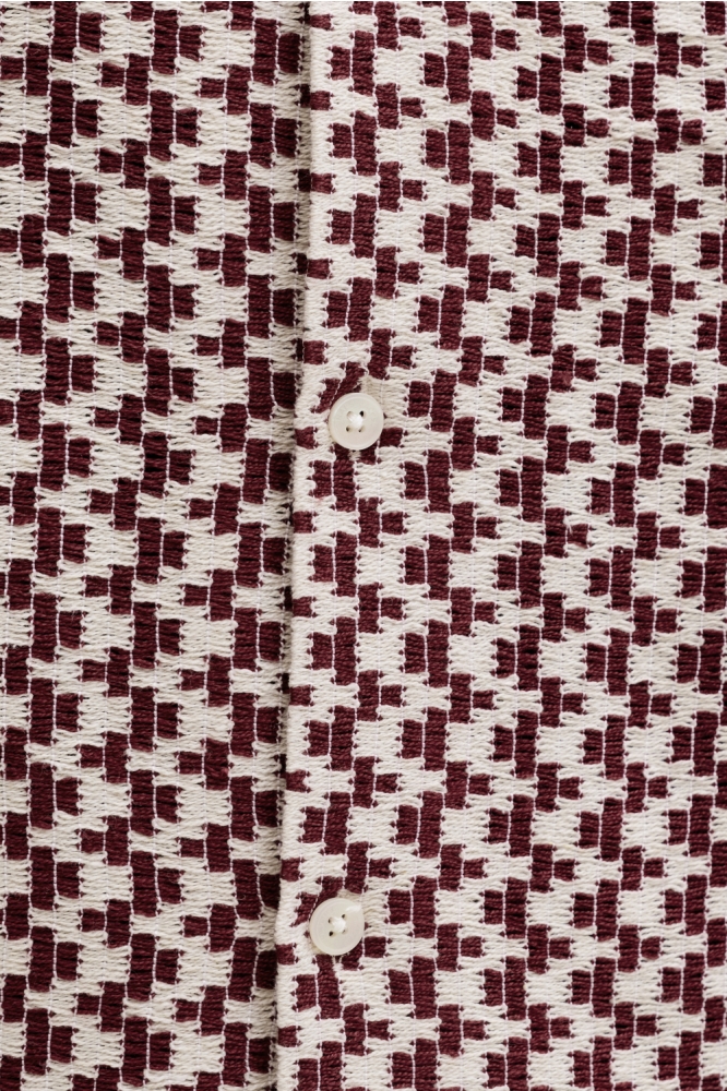 Jack & Jones bordeaux heren overhemd | Kleurstaal