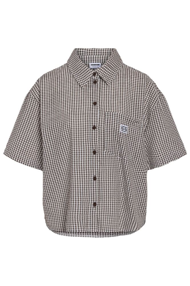 Noisy may bruine dames blouse | Vooraanzicht