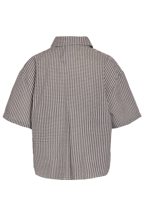 Noisy may bruine dames blouse | Achteraanzicht