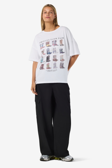 Noisy may witte dames t-shirt | Model