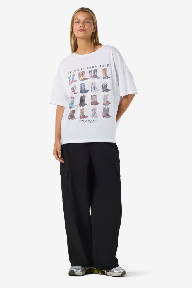 Noisy may witte dames t-shirt | Model