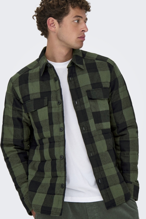 Only & Sons groene heren overhemd | Model