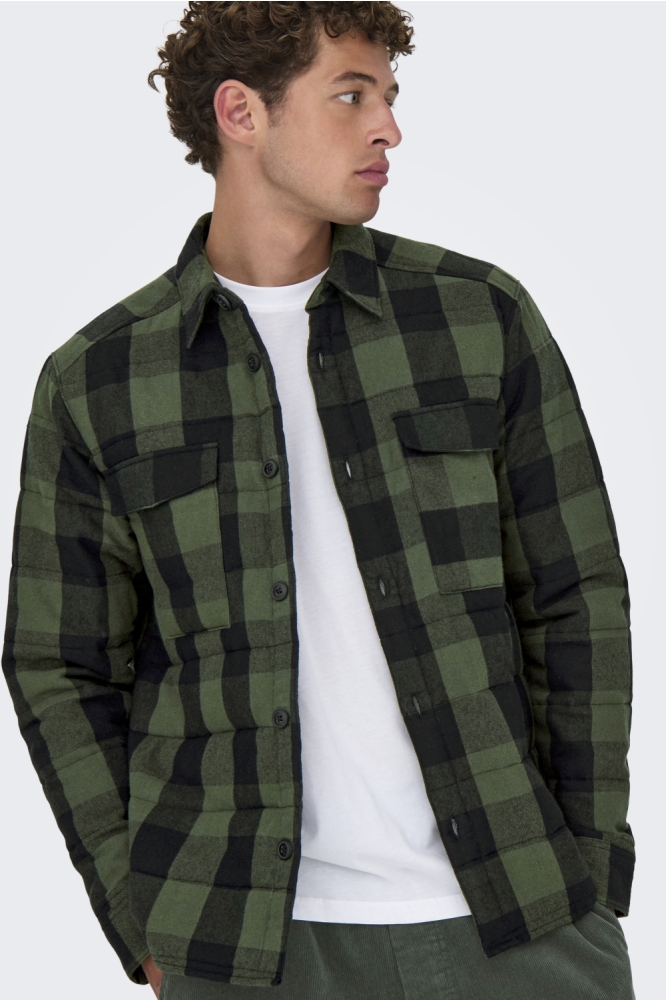 Only & Sons groene heren overhemd | Model