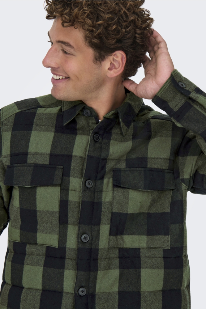 Only & Sons groene heren overhemd | Model
