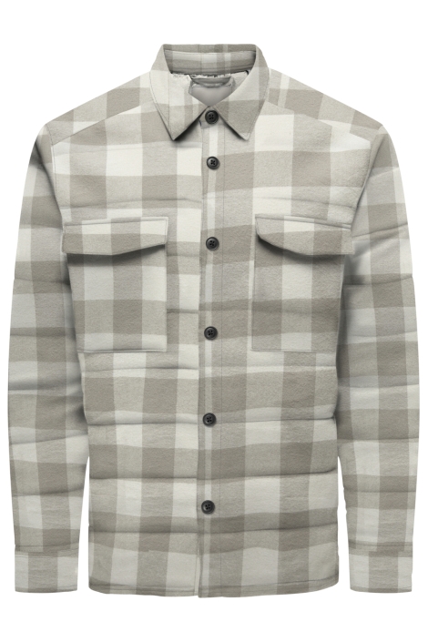Only & Sons beige heren jas | Vooraanzicht