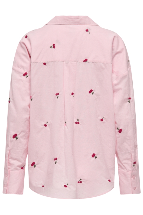 Only roze dames blouse | Achteraanzicht