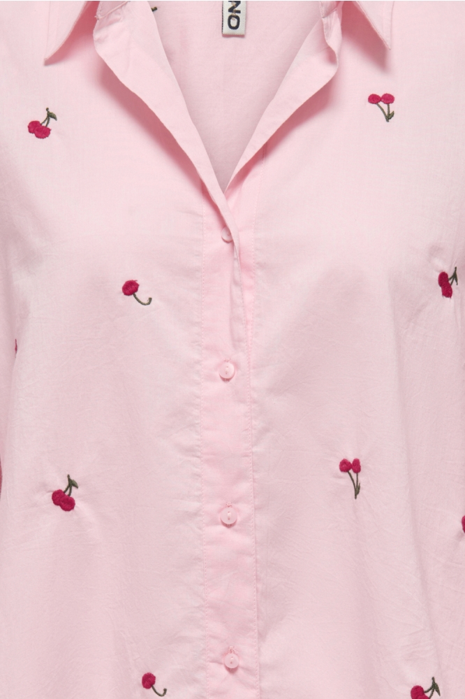 Only roze dames blouse | Close up