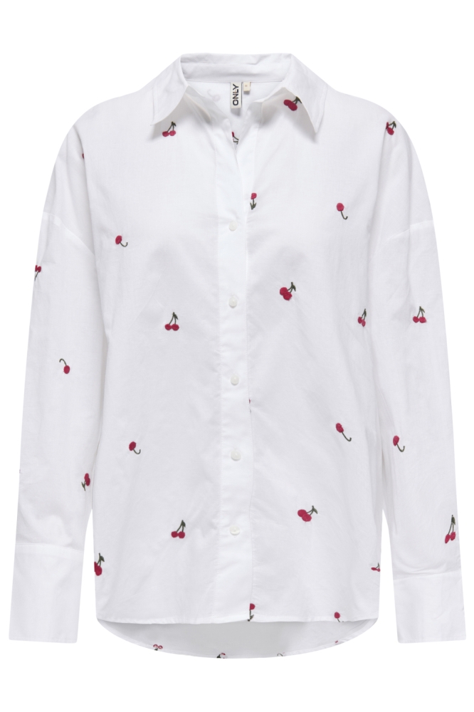Only witte dames blouse | Vooraanzicht