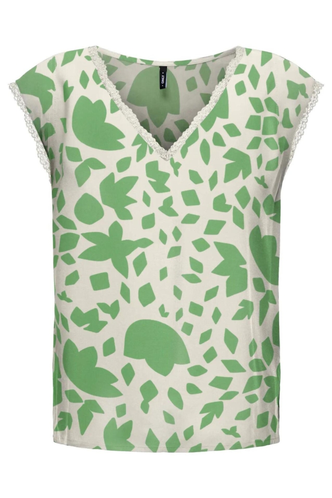 Only beige dames top | Vooraanzicht