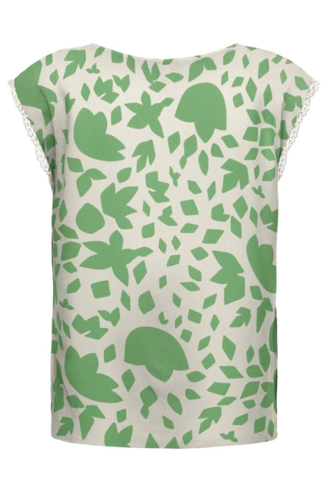 Only beige dames top | Achteraanzicht