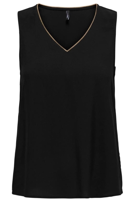 Only zwarte dames top | Vooraanzicht