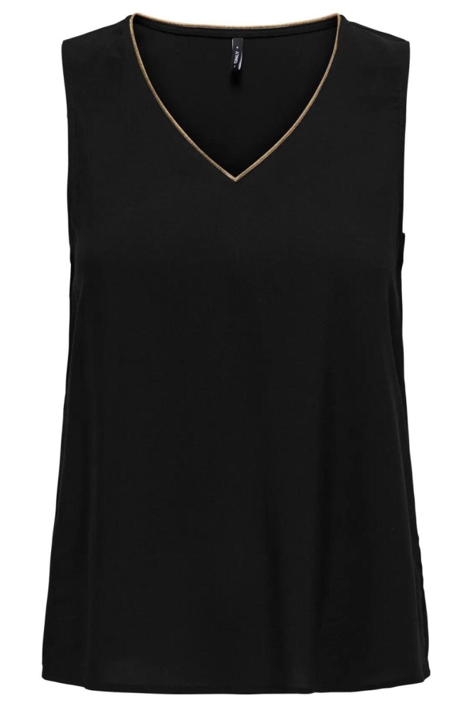 Only zwarte dames top | Vooraanzicht