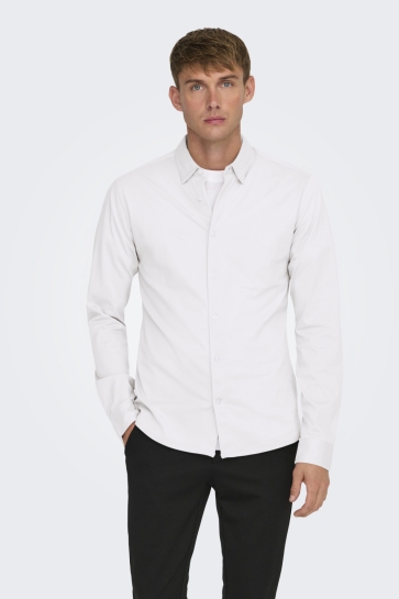 Only & Sons ONSROBIN B/U LS STRETCH SHIRT NOOS 22031023 BRIGHT WHITE