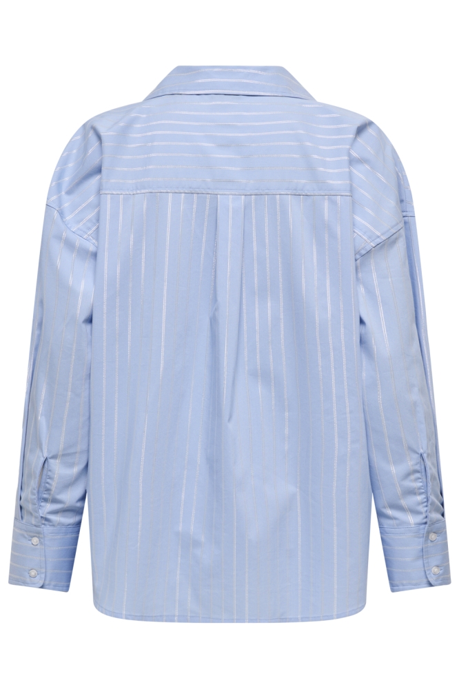 Jacqueline de Yong blauwe dames blouse | Achteraanzicht