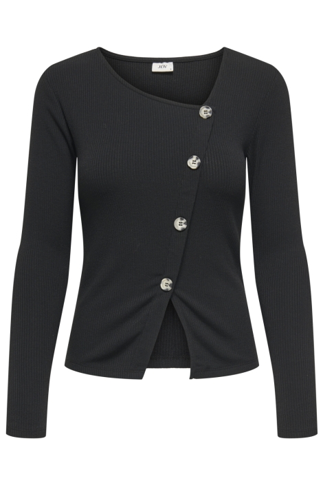 Jacqueline de Yong zwarte dames t-shirt | Vooraanzicht