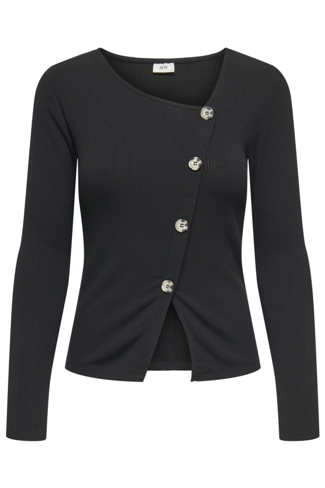 Jacqueline de Yong zwarte dames t-shirt | Vooraanzicht