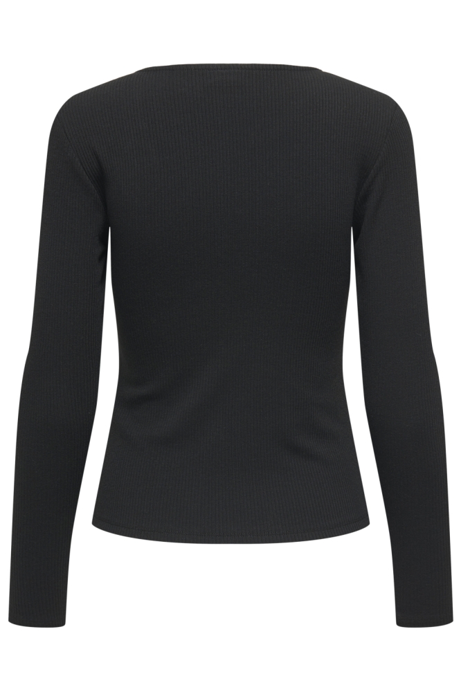 Jacqueline de Yong zwarte dames t-shirt | Achteraanzicht