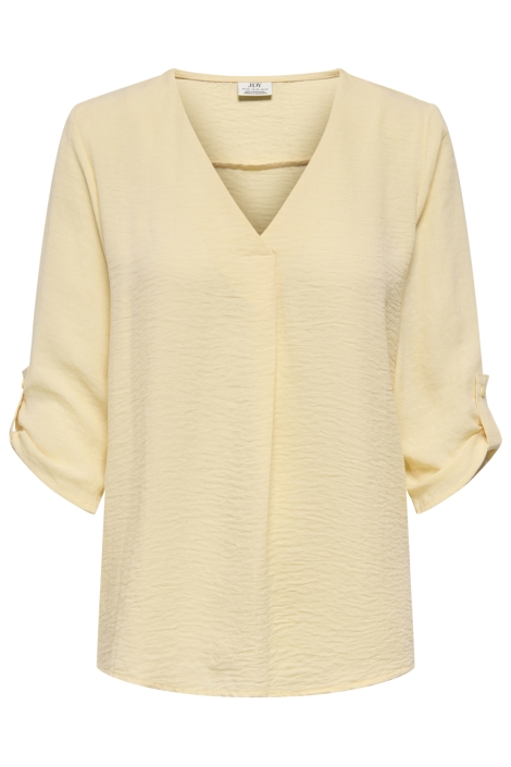 Jacqueline de Yong gele dames t-shirt | Vooraanzicht