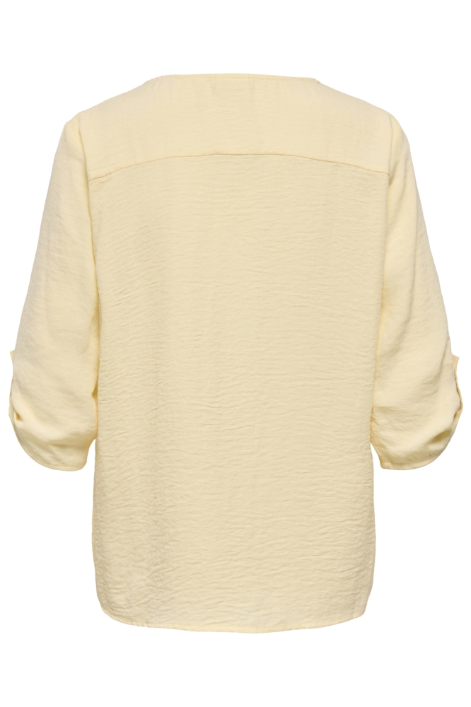 Jacqueline de Yong gele dames t-shirt | Achteraanzicht