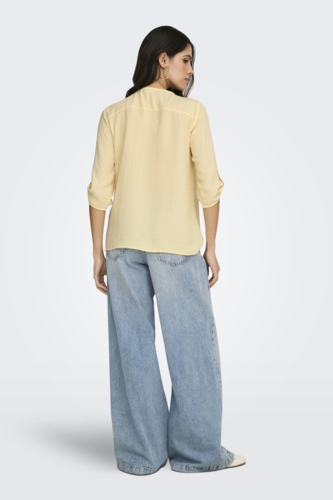 Jacqueline de Yong gele dames t-shirt | Model