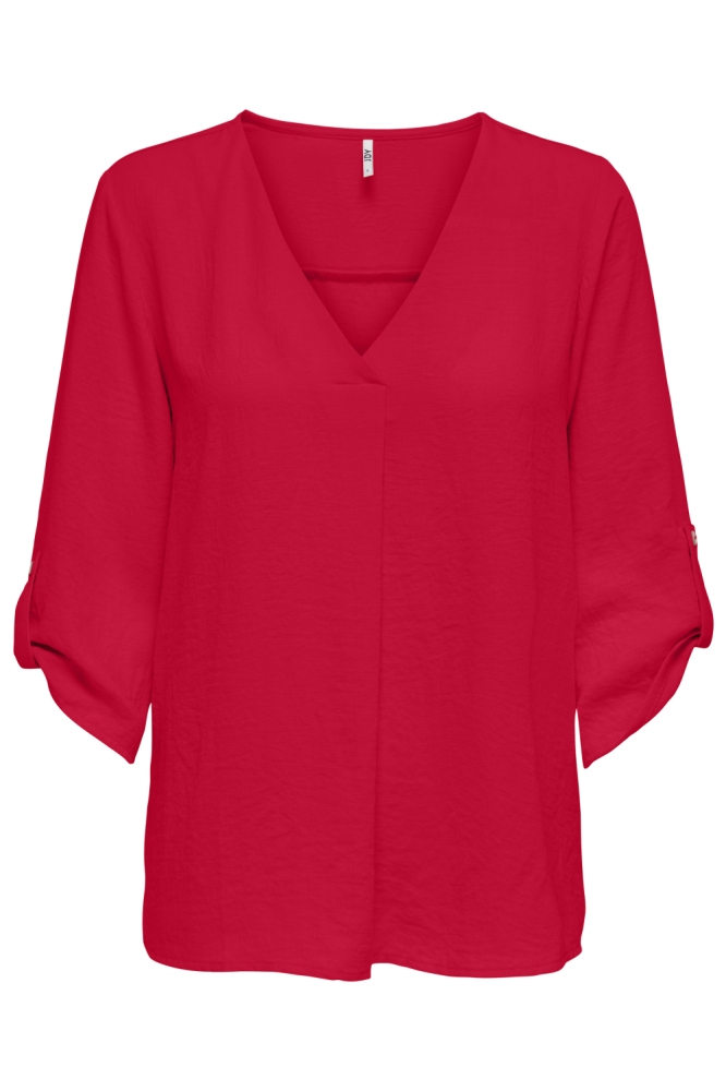 Jacqueline de Yong rode dames t-shirt | Vooraanzicht